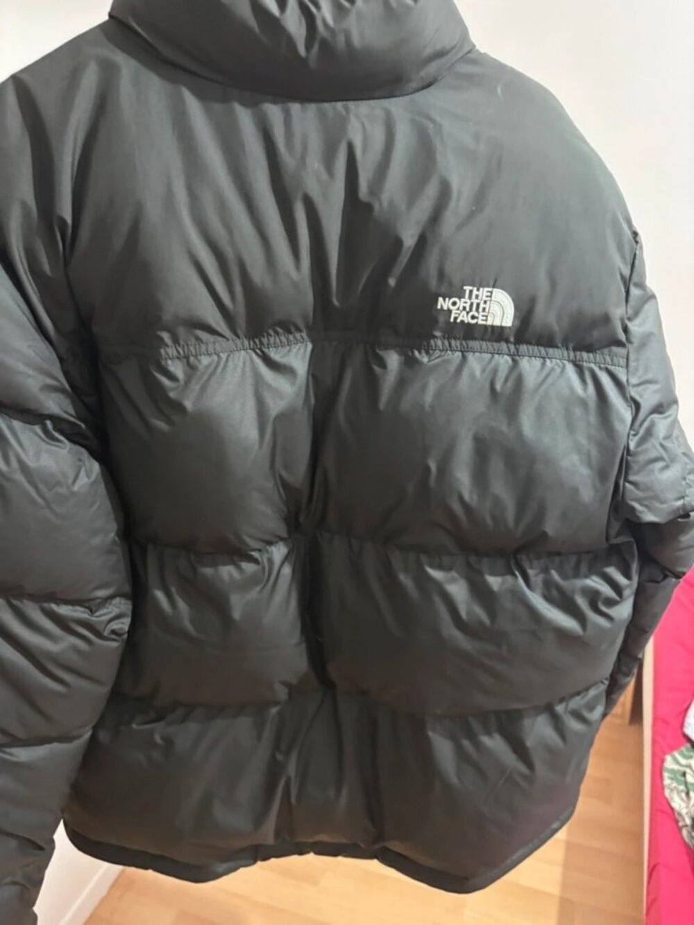 The North Face Women's Nuptse Cropped Puffer Jacket Black Size L - Picture 5 of 5